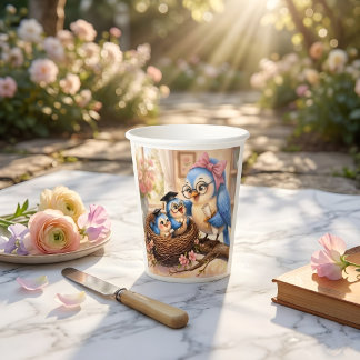Vasos De Papel Taza de papel Nido acogedor para fiesta de graduac