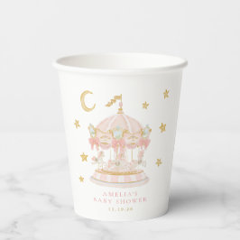 Vasos De Papel Taza de papel para baby shower de carrusel caprich