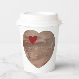 Vasos De Papel Taza de papel para café con corazón y cita diverti