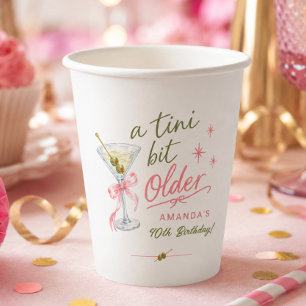 Vasos De Papel Taza de papel para cumpleaños Un poquito mayor