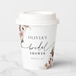 Vasos De Papel Taza de papel para despedida de soltera de flores 