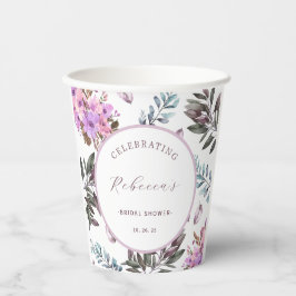 Vasos De Papel Taza de papel para despedida de soltera floral ele