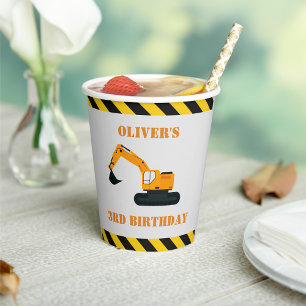 Vasos De Papel Taza de papel para excavadores de construcción
