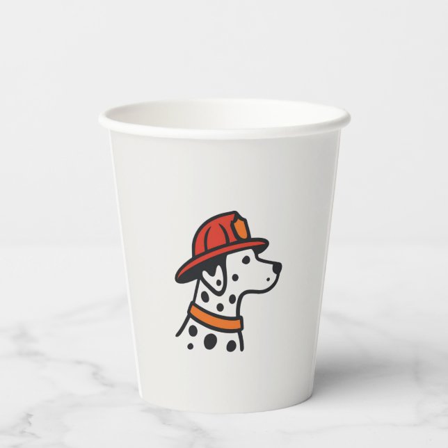 Vasos De Papel Taza de papel para fiesta de bomberos (Reverso )
