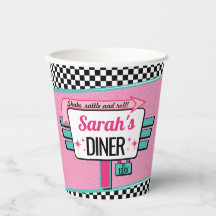 Taza de papel para fiesta de cumpleaños con temáti