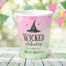 Vasos De Papel Taza de papel para fiesta de cumpleaños de Bruja M