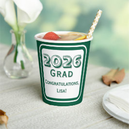 Vasos De Papel Taza de papel para graduado de felicitación