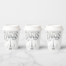 Taza de papel Paris On The Rocks