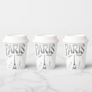 Vasos De Papel Taza de papel Paris On The Rocks