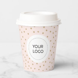 Vasos De Papel Taza de papel personalizada con logotipo minimalis