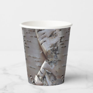 Vasos De Papel Taza de papel rústica de corteza de abedul rizado