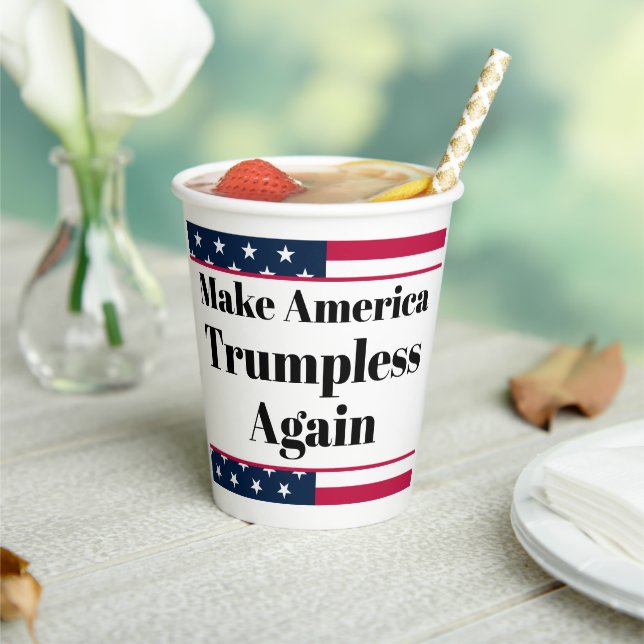 Vasos De Papel Taza de Papel sin Trump (in situ)