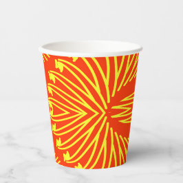 Vasos De Papel taza de papel, un diseño clásico rojo y amarillo v
