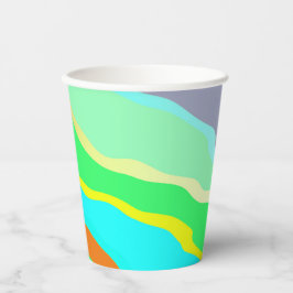 Vasos De Papel taza de papel, un diseño clásico vibrante y colori