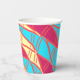 Vasos De Papel taza de papel, un diseño clásico vibrante y colori