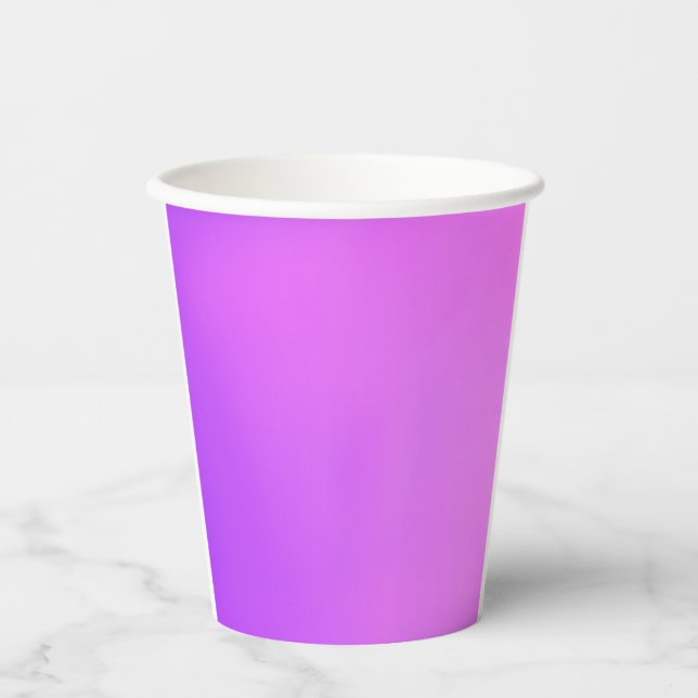 Vasos De Papel Taza de papel violeta (Anverso)