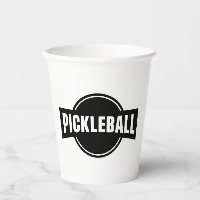 Vasos De Papel Taza de pickleball (Anverso)