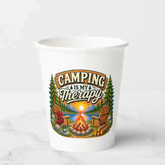 Vasos De Papel Taza de terapia de acampada