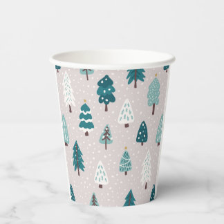 Vasos De Papel Taza del árbol de Navidad escandinavo lindo