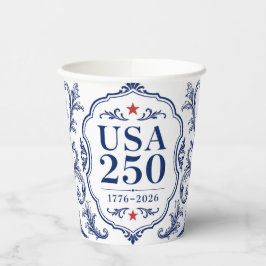 Vasos De Papel Taza floral USA 250