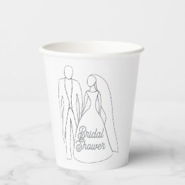 Vasos De Papel Taza para Desayuno de Novia