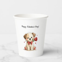 Vasos De Papel Taza personalizada Feliz Día de San Valentín