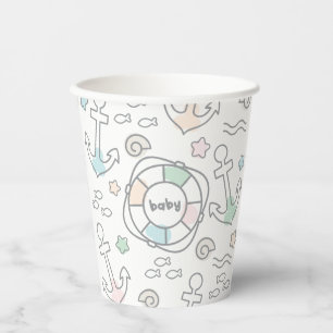 Vasos De Papel Tazas de papel Baby Ahoy