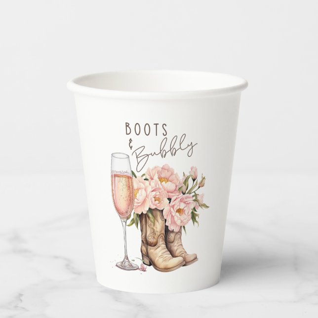Vasos De Papel Tazas de papel Botas y con burbujas (Anverso)