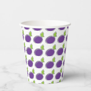 Vasos De Papel Tazas de Papel Ciruela
