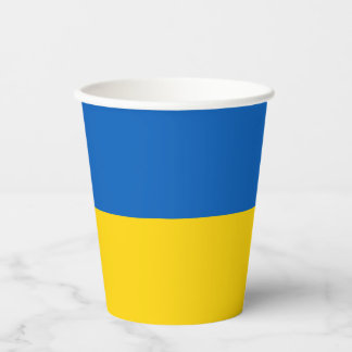 Vasos De Papel Tazas de papel con bandera patriótica de Ucrania