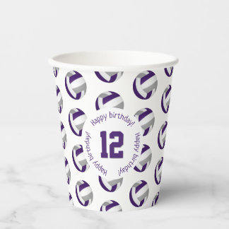 Vasos De Papel tazas de papel de fiesta de cumpleaños de voleibol