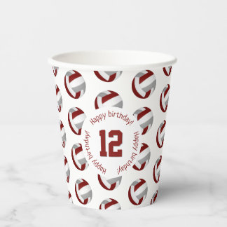 Vasos De Papel tazas de papel de fiesta de cumpleaños de voleibol