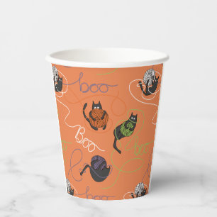 Vasos De Papel Tazas de papel de Halloween enmarañadas preciosame