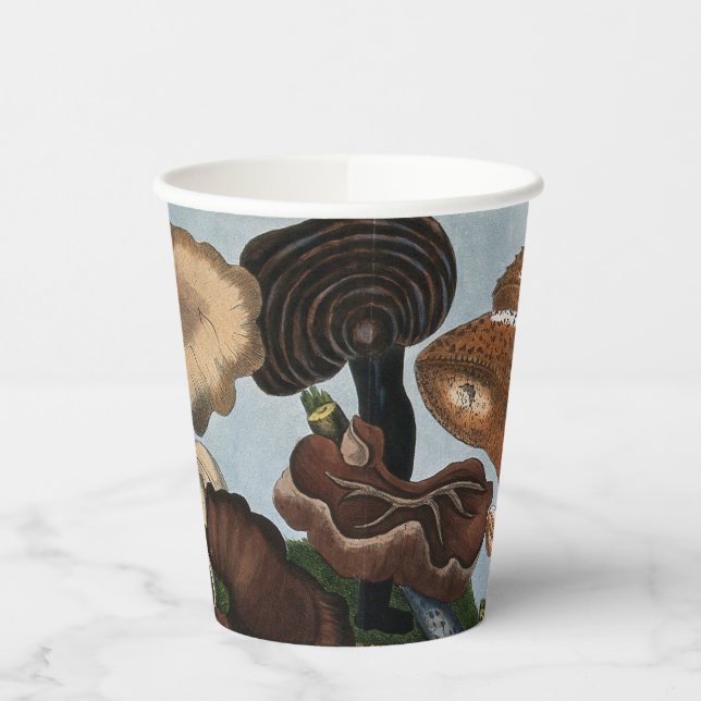 Vasos De Papel Tazas de papel de hongos botánicos (Izquierda)