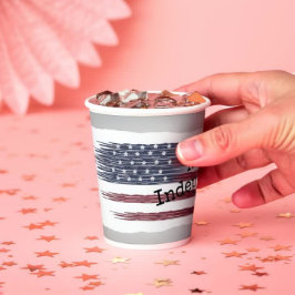 Vasos De Papel tazas de papel de la bandera del día de la indepen