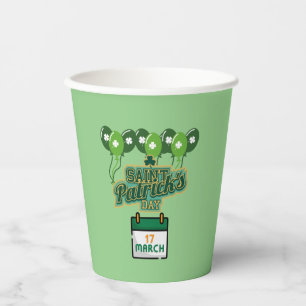 Vasos De Papel tazas de papel del fiesta del Día de San Patricio