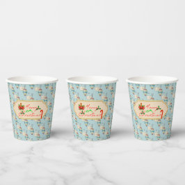 Vasos De Papel Tazas de papel Feliz Navidad – Adorno festivo