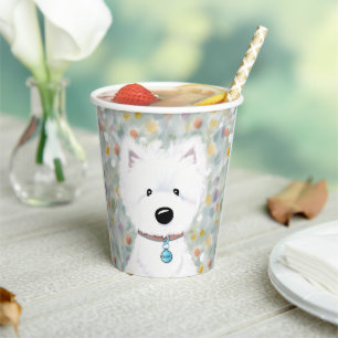 Vasos De Papel Tazas de papel KiniArt Westie Impressions