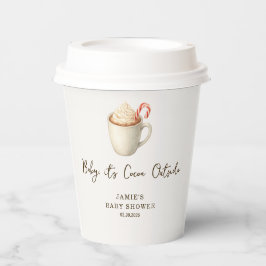 Vasos De Papel Tazas de papel para baby shower 'Bebé, hace cacao 