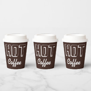 Vasos De Papel Tazas de papel para café caliente retro