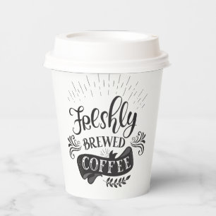 Vasos De Papel Tazas de papel para café recién hechas