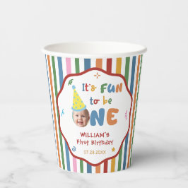 Vasos De Papel Tazas de papel para fiesta de cumpleaños con sombr