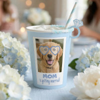 Tazas de Soltera Cara de Perro Divertidas Azul Pol