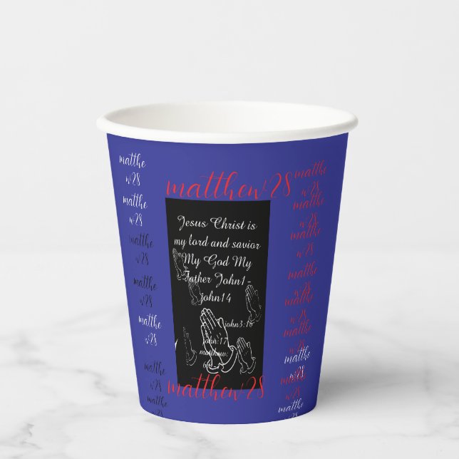 Vasos De Papel Tazas del ministerio (Anverso)