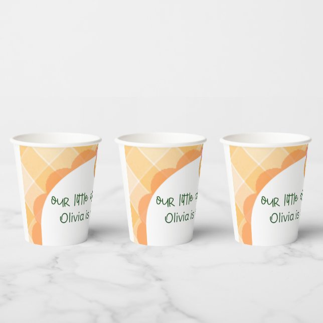 Vasos De Papel tazas para fiesta de clementinas (Multi)