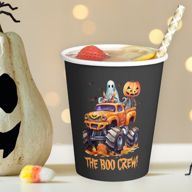 Vasos De Papel Tazas para fiesta de Halloween de Boo Crew (Subido por el creador)