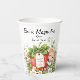Vasos De Papel Tazas Personalizadas de Cumpleaños Dulces de Fruta