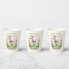 Vasos De Papel Tazas Personalizadas para Baby Shower de Conejito