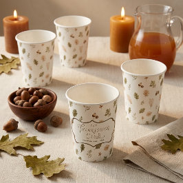 Vasos De Papel Tazas personalizadas para el Día de Acción de Grac
