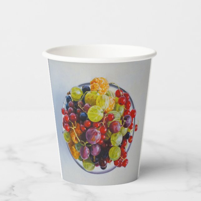 Vasos De Papel Tazón de bayas - Vida residual de fruta hiperreali (Anverso)